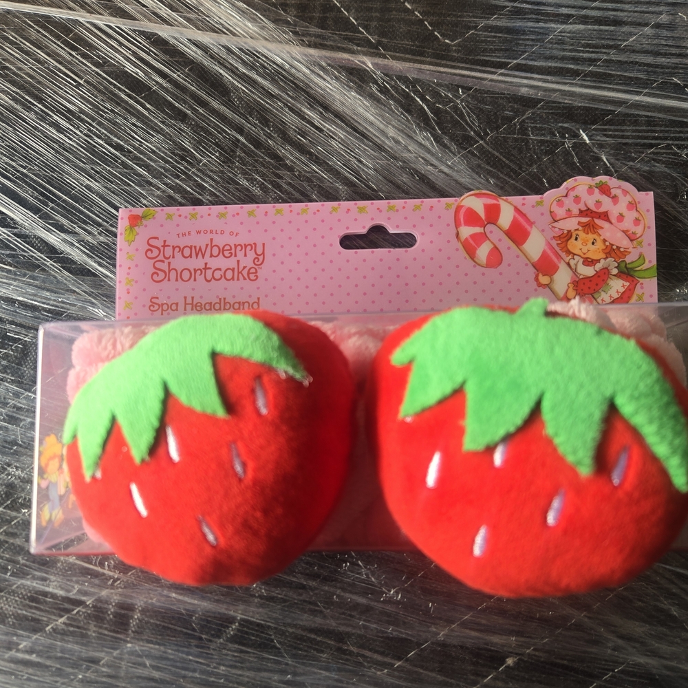 Red Spa Headband Strawberry Shortcake